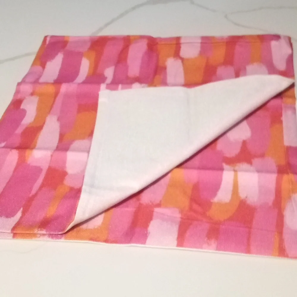 Hot Pink Orange Paint Brush Pillow Covers 18 x 18 Inch‎ Set of 2